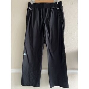 Adidas Track Pants Black Climaproof Packable Rain Pants Mens M Retro Athleisure